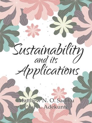 cover image of Sustainability and its Applications